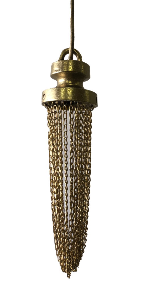 Hanging Light with Chain Ø 8 cm Bronze Poldr Design